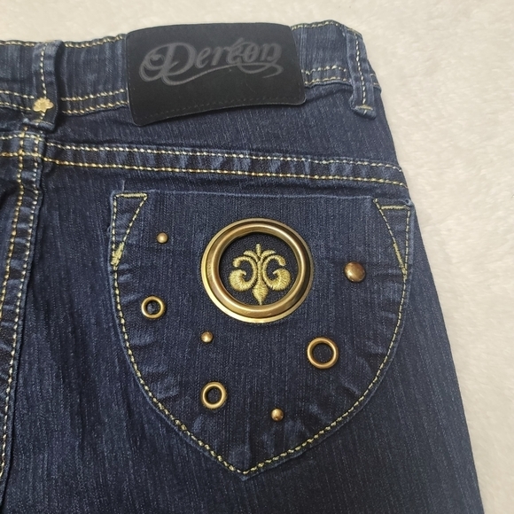 Dereon by Beyonce's Skinny Stretchy Low Rise Denim Blue Jeans in Size 2 - Picture 3 of 16